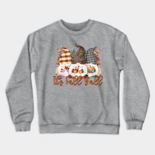 Fall Plaid Gnomes Crewneck Sweatshirt